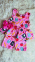 Girls Iconic School Shorts Set with Matching Bow